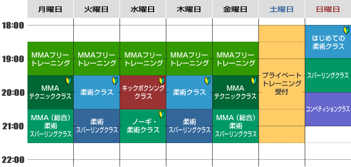 スケジュール表